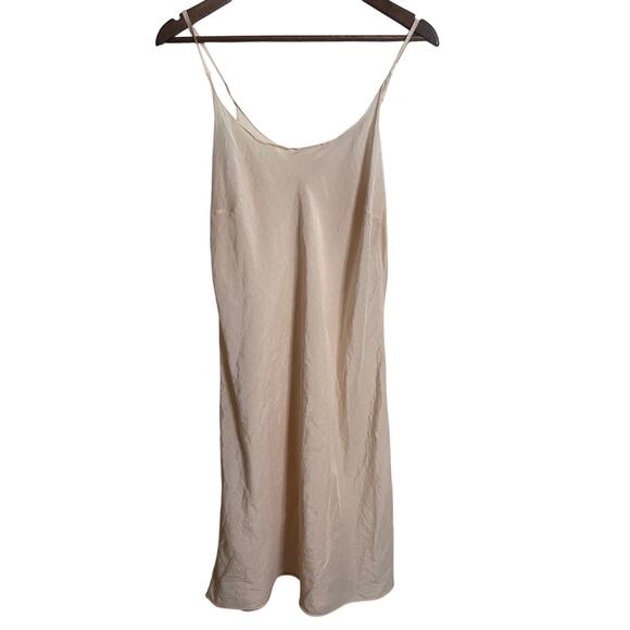 CP Shades Faye Slip Dress Cotton Silk in Peach  Lighweight Womans Medium - Picture 2 of 9